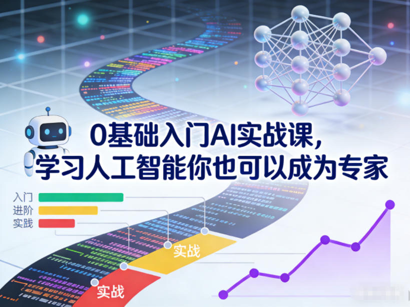 0基础入门AI实战课，学习人工智能你也可以成为专家-一世倾承云网创