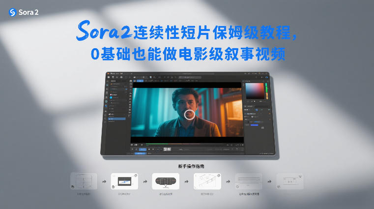 Sora2连续性短片保姆级教程，0基础也能做电影级叙事视频-一世倾承云网创