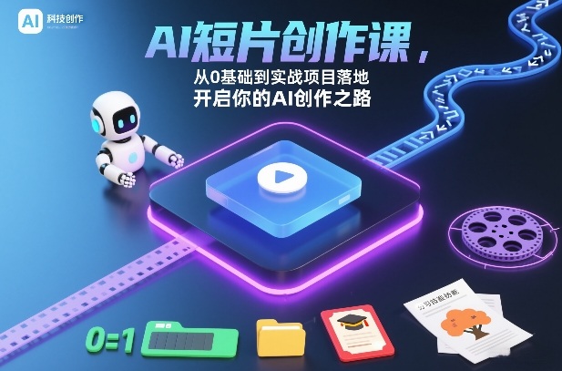 AI短片创作课，从0基础到实战项目落地，开启你的AI创作之路-一世倾承云网创