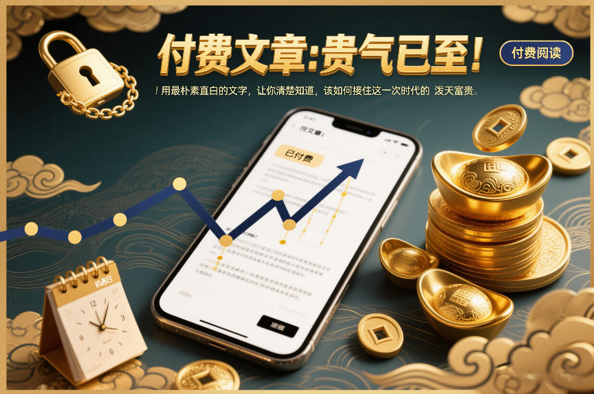 付费文章：贵气已至！用最朴素直白的文字，让你清楚知道，该如何接住这一次时代的泼天富贵-一世倾承云网创