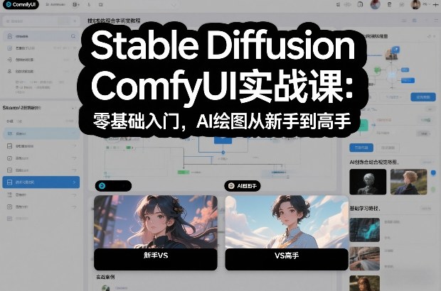 Stable Diffusion ComfyUI实战课：零基础入门，AI绘图从新手到高手-一世倾承云网创