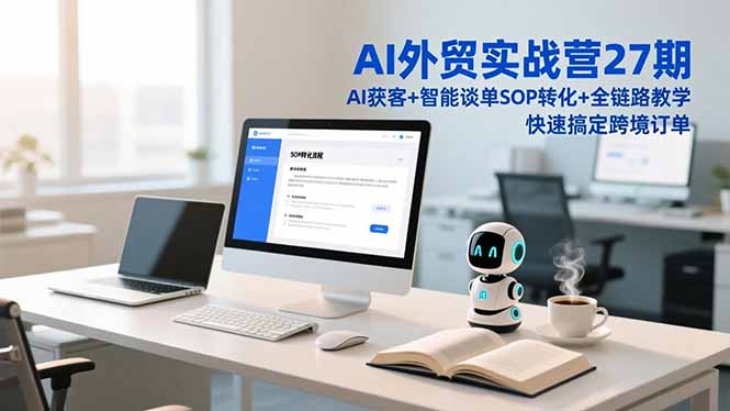 AI外贸实战营27期，AI获客+智能谈单+SOP转化+全链路教学，快速搞定跨境订单-一世倾承云网创