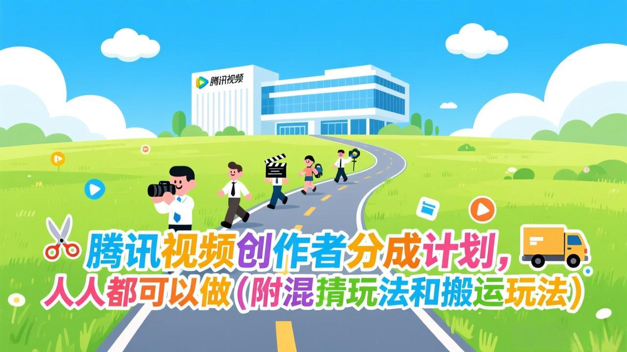 腾讯视频创作者分成计划，人人都可以做(附混剪玩法和搬运玩法-一世倾承云网创