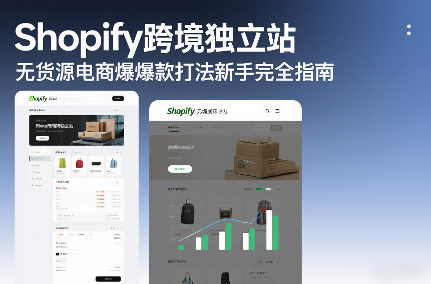 Shopify跨境独立站无货源电商爆款打法新手完全指南-一世倾承云网创
