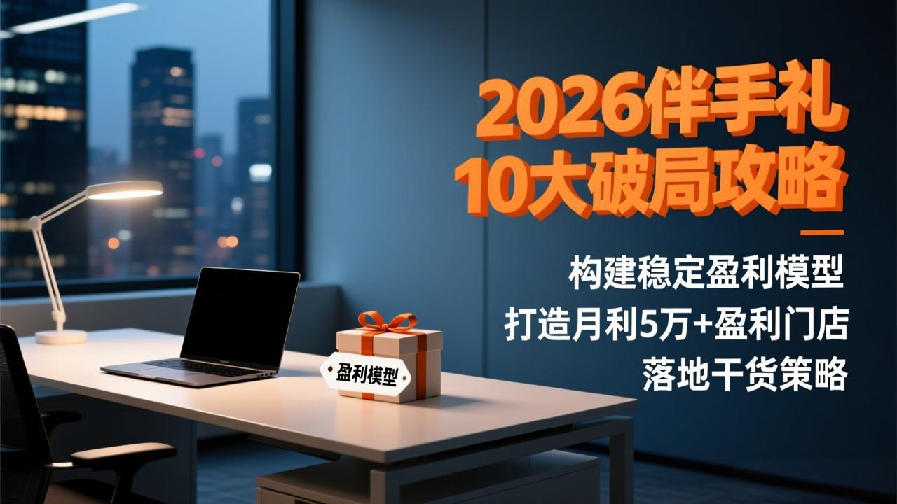 2026伴手礼10大破局攻略：构建稳定盈利模型，打造月利5万+盈利门店，落地干货策略-一世倾承云网创
