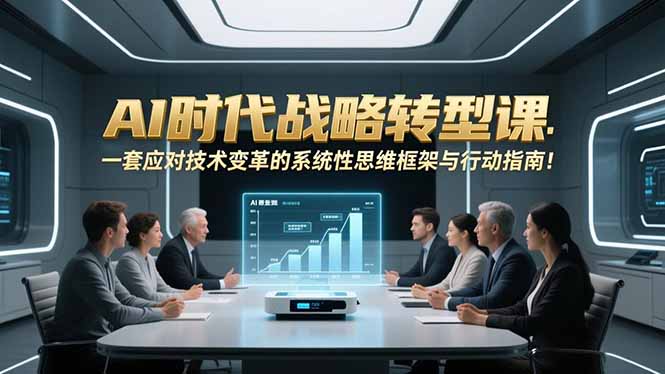 AI时代战略转型课：一套应对技术变革的系统性思维框架与行动指南！-一世倾承云网创